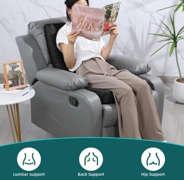 Custom Memory Foam Seat Back Cushion Office Chair Wheelchair Support Pad